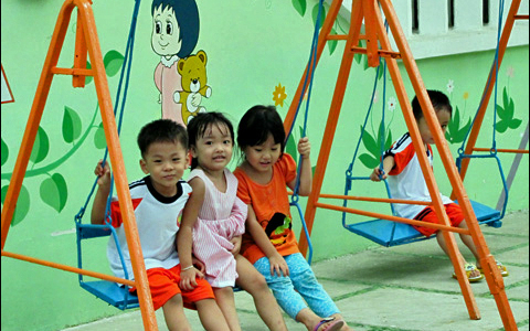 Bố trí Thiết bị sân chơi như thế nào cho hợp lý?